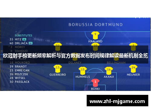 欧冠射手榜更新频率解析与官方数据发布时间规律解读最新机制全览